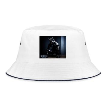 Darkness devil side - Bucket Hat - white/navy - Front