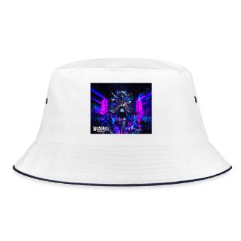 graffiti punk anime - Bucket Hat - white/navy - Front