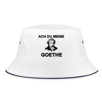 Ach du meine Goethe - Bucket Hat - Weiß/Navy - Vorne