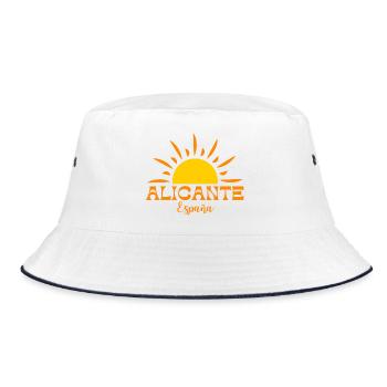 Vibrant Sunburst Alicante Espagne Design - Bob - blanc/marine - Devant
