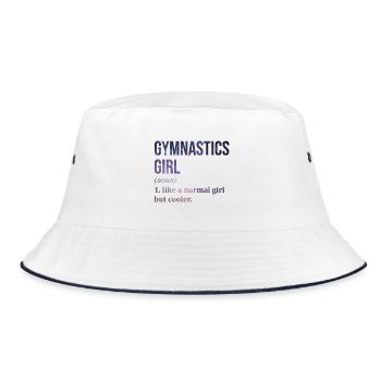 Gymnastics Gymnastics Gymnastics - Bucket Hat - white/navy - Front