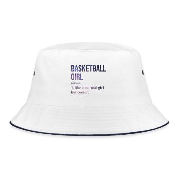 Basketball Basketball Basketball - Bucket Hat - white/navy - Front