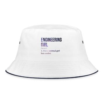 Engineer Engineer Engineer - Bucket Hat - white/navy - Front