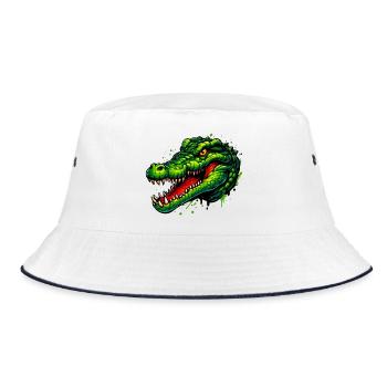 Crocodile - Bob - blanc/marine - Devant