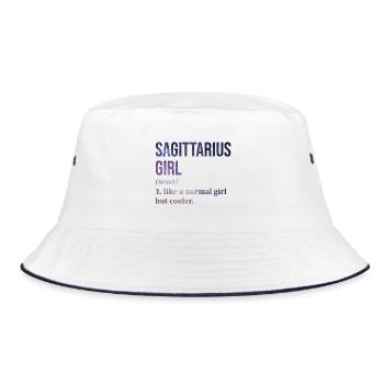 Sagittarius Sagittarius Sagittarius - Bucket Hat - white/navy - Front