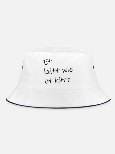 Et kütt wie et kütt - Bucket Hat - Weiß/Navy - Vorne