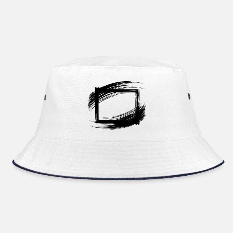 brushstroke frame Bucket Hat