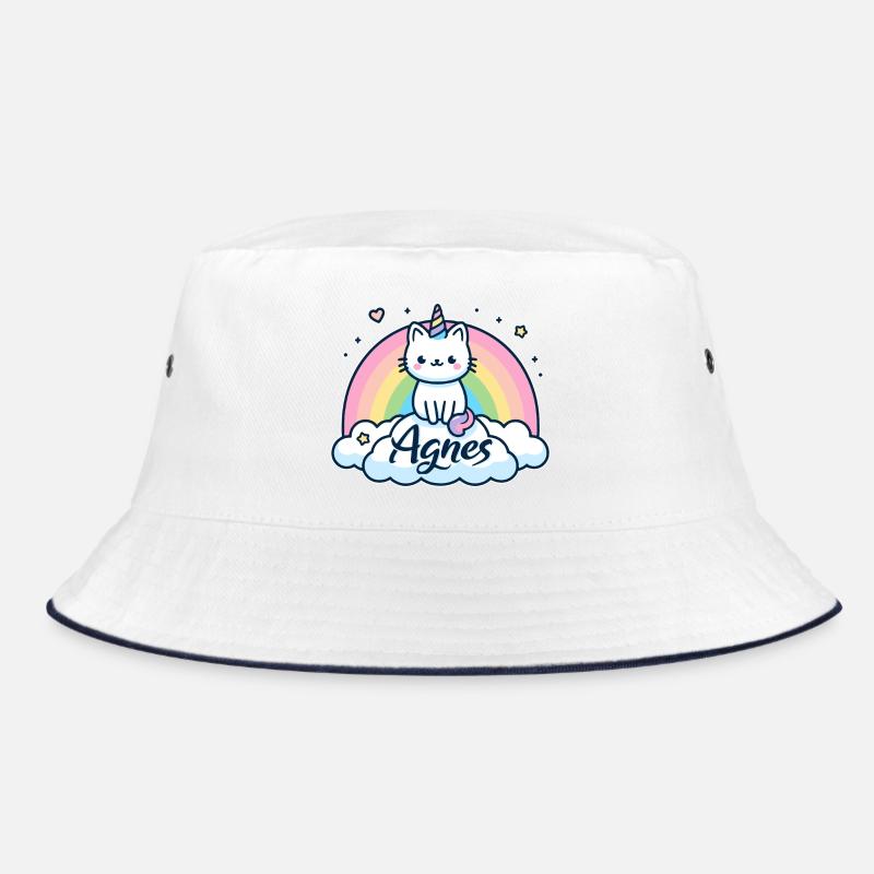 Agnes Name Vorname Einhornkatze Bucket Hat