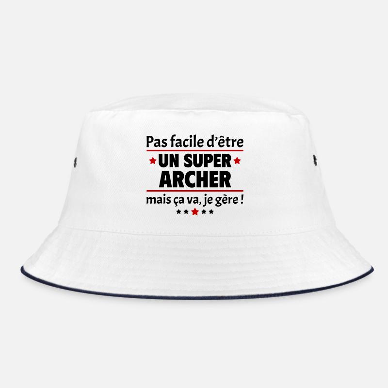 Pas facile d'être un super archer, arc, noël - Bob - blanc/marine