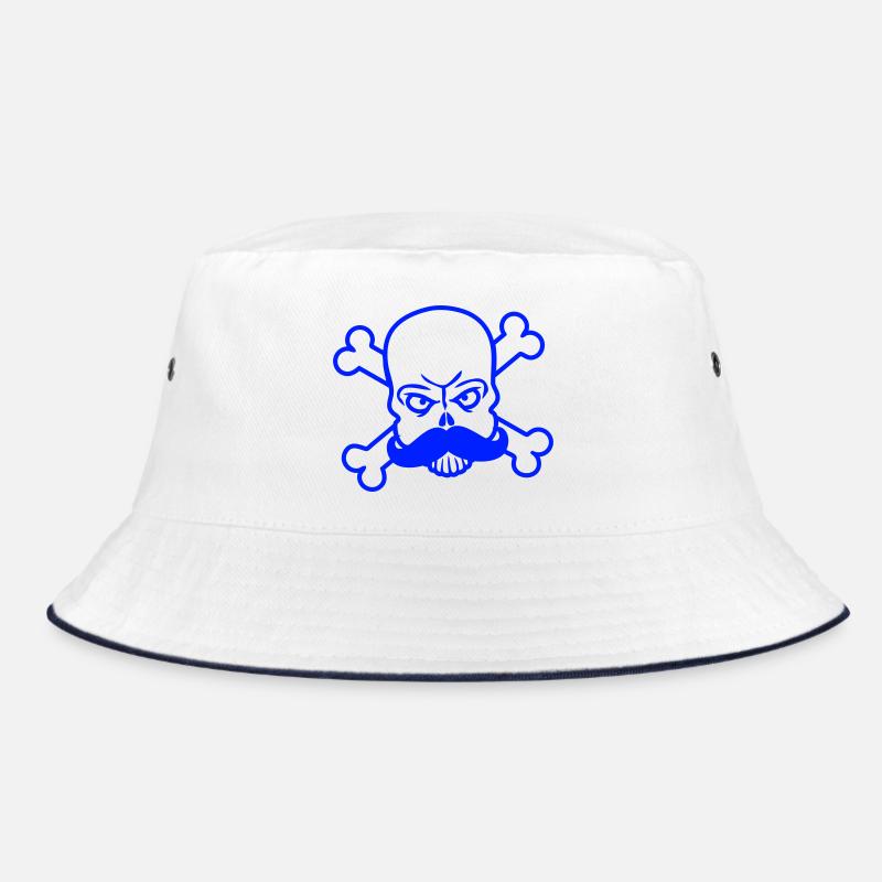 Mr Sir Mr Beard Skull Skull Bone Skeleton Bucket Hat