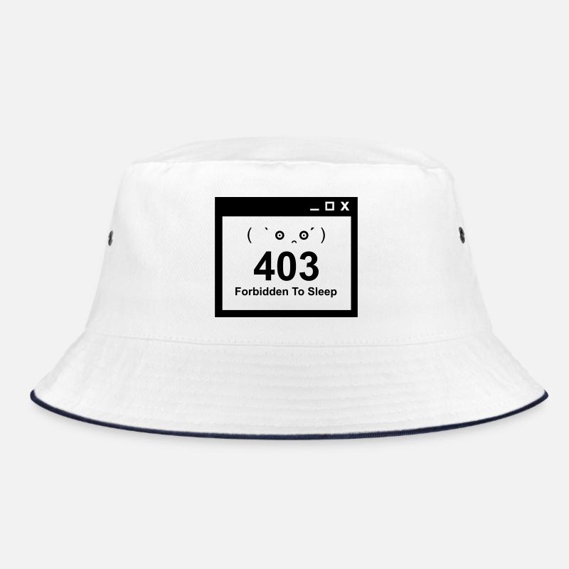 403 Forbidden to Sleep - Nerd Baby Design Bucket Hat