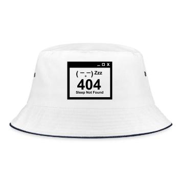 404 Sleep Not Found - Nerd Parents Design - Bob - blanc/marine - Devant
