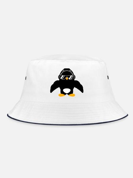 Penguin Bodybuilder Lunettes de soleil Casque Muscles - Bob - blanc/marine - Devant