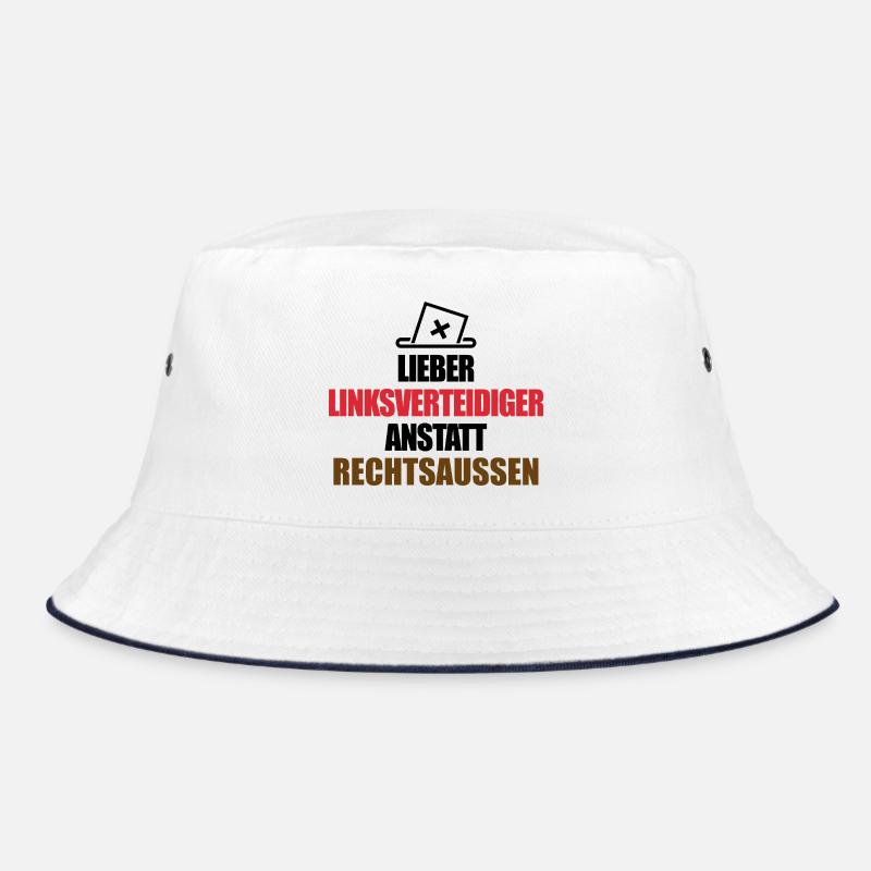 Linksverteidiger anstatt Rechtsaußen - no AFD Bucket Hat