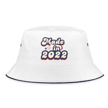 Made in 2022 retro - Bob - blanc/marine - Devant