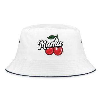 Mama Cherry – Doux et élégant Mama Design - Bob - blanc/marine - Devant