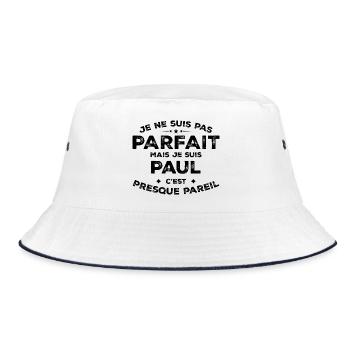 Paul Un Prénom, Une Attitude L’Humour Paul - Bob - blanc/marine - Devant