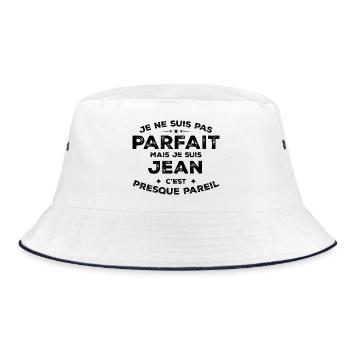 Jean Un Prénom, Une Attitude L’Humour Jean - Bob - blanc/marine - Devant