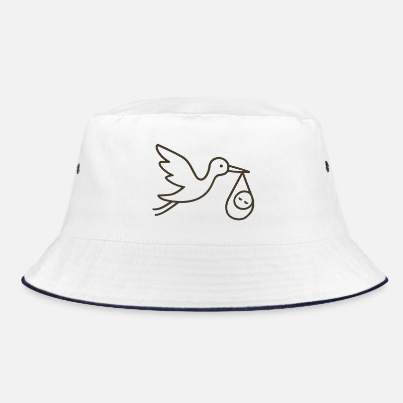 Cigogne avec bébé enfant - Arrivée minimale de bébé Bob