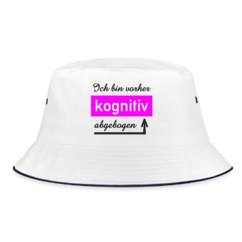 Cognitive Thinker Personalized Design - Bucket Hat - white/navy - Front