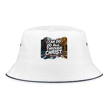 ToutParChrist Philippiens 4:13 - Bob - blanc/marine - Devant