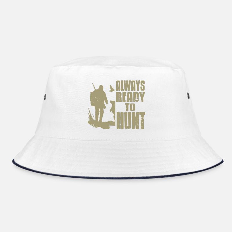Always Ready To Hunt Rustic Hunting Passion Bucket Hat