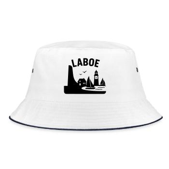 Laboe SH Schleswig Holstein Ostsee - Bucket Hat - Weiß/Navy - Vorne