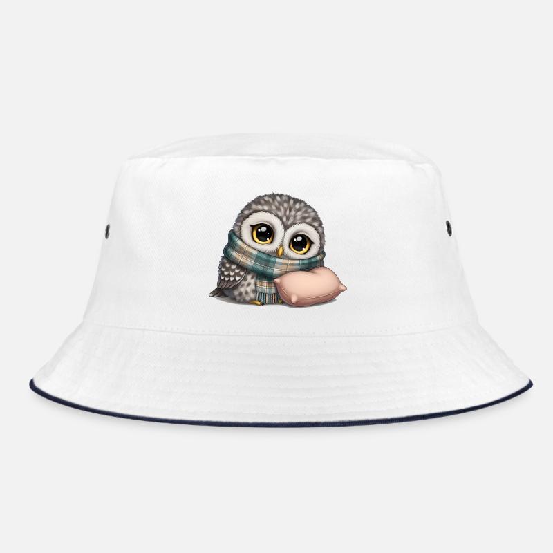Hibou avec écharpe et oreiller Bob