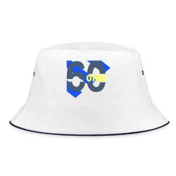 Oise 60 logo - Bucket Hat - white/navy - Front