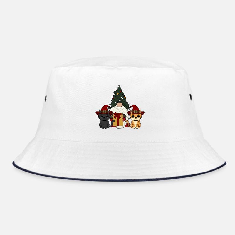 Katze mit Wichtel   Bucket Hat