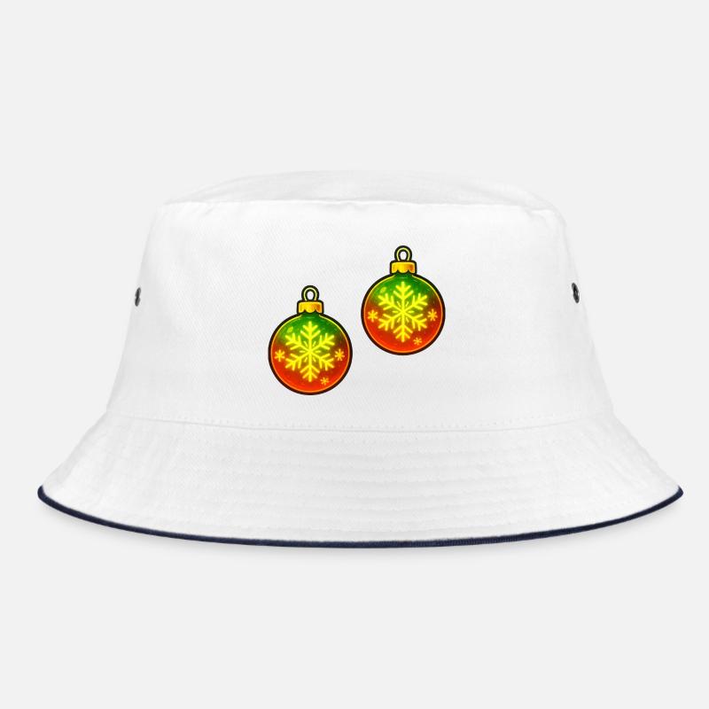 Weihnachtskugel Schneeflocke Ornament Kugel Bucket Hat