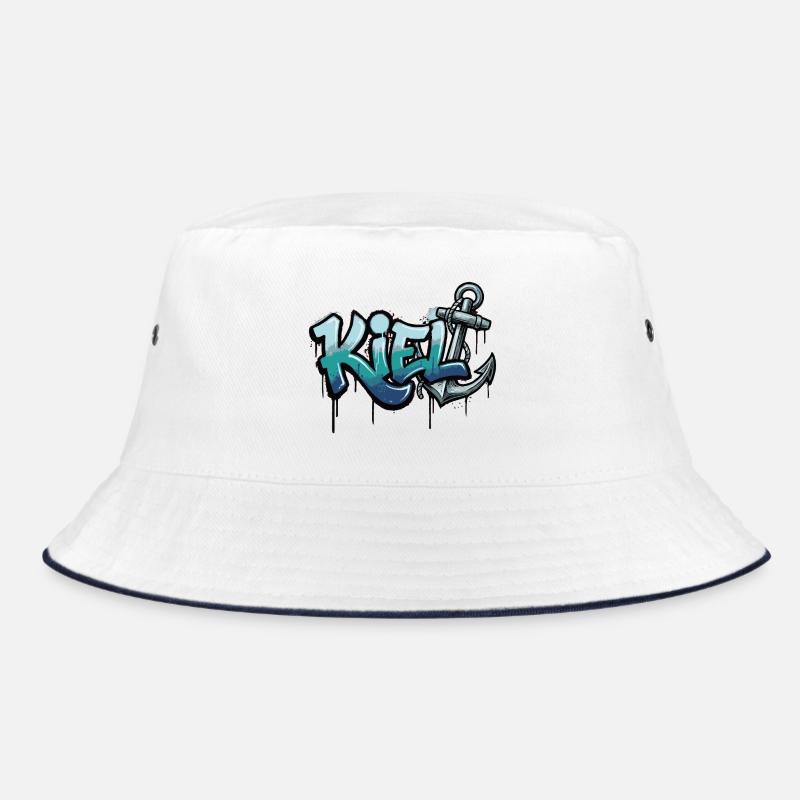 Kiel Graffiti Anker Schleswig-Holstein Bucket Hat