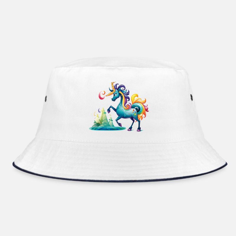 Licorne fabuleuse dans le pays arc-en-ciel Bob