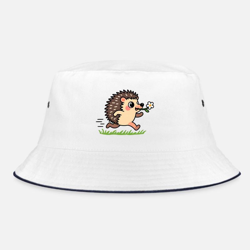 Igel mit einer Blume Bucket Hat