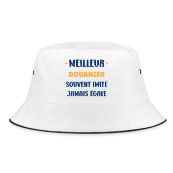Meilleur Douanier - Bob - blanc/marine - Devant