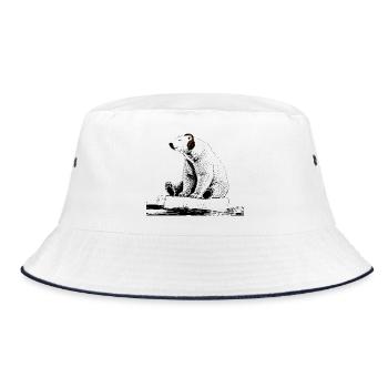 Arctic Beats - Bucket Hat - white/navy - Front