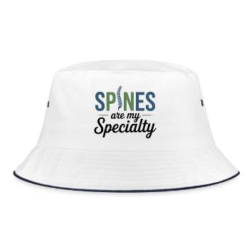 Chiropractor Snap Decisions Are My Specialty Pro  - Bucket Hat - white/navy - Front