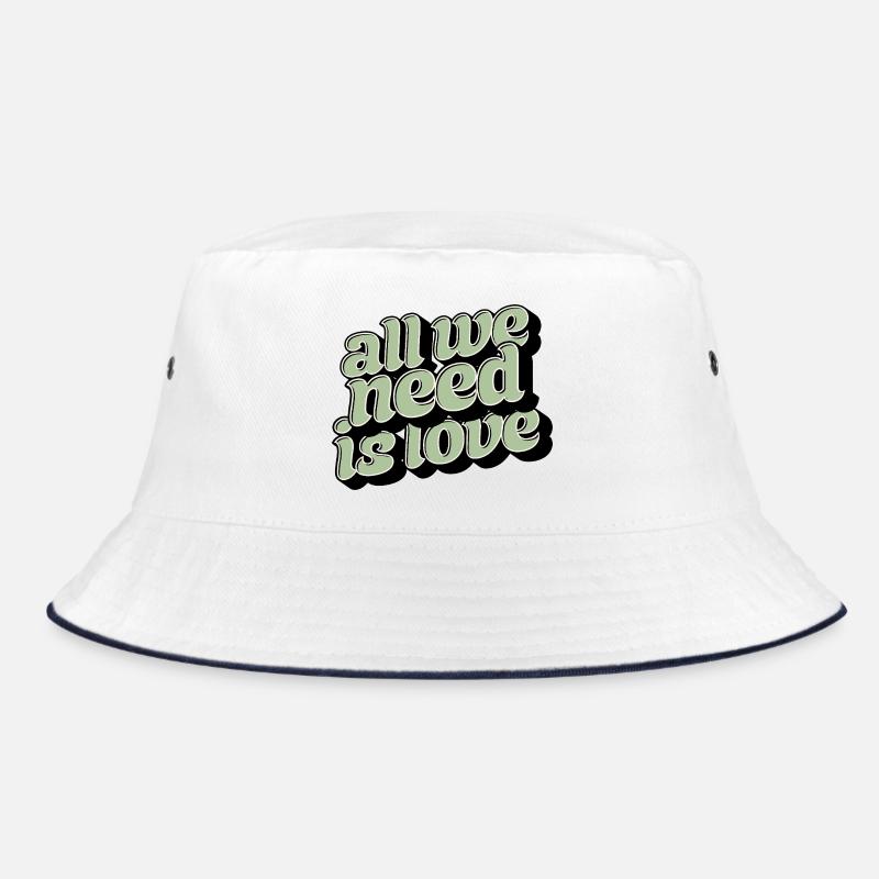 All We Need Is Love Statement Bucket Hat