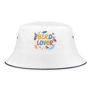 Bird Lover: Couleurs et plumes joyeuses - Bob - blanc/marine - Devant