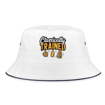 Classically Trained Manual Car Driver Pedals - Bucket Hat - white/navy - Front