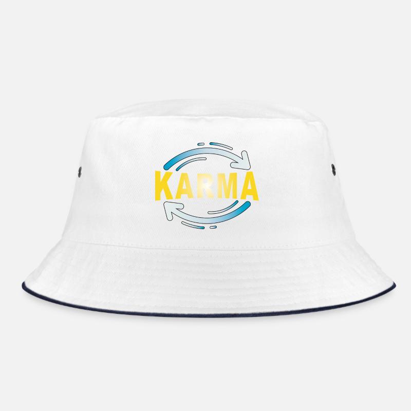 Karma - Minimalistisches Statement Design Bucket Hat