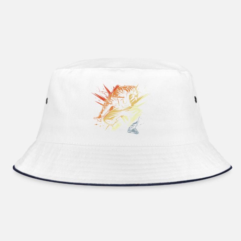 Breakdancer Zeichnung Vintage Bucket Hat