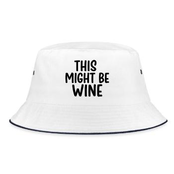Ça pourrait être du vin – drôle de diction - Bob - blanc/marine - Devant