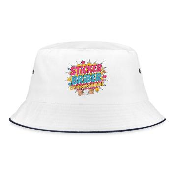 Pediatric Nurse Sticker Briber Pediatric Care - Bucket Hat - white/navy - Front