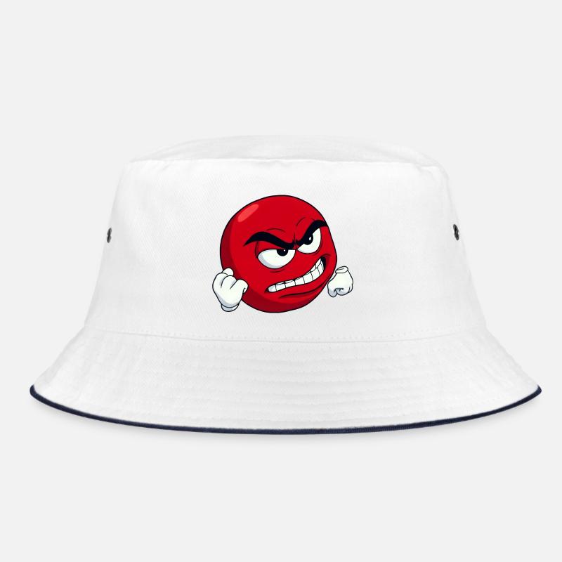 [Your text] Personalize It - Angry Meme Motif Bucket Hat