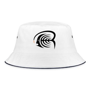 Frogfish - Bucket Hat - white/navy - Front