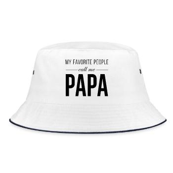Papa - Bob - blanc/marine - Devant