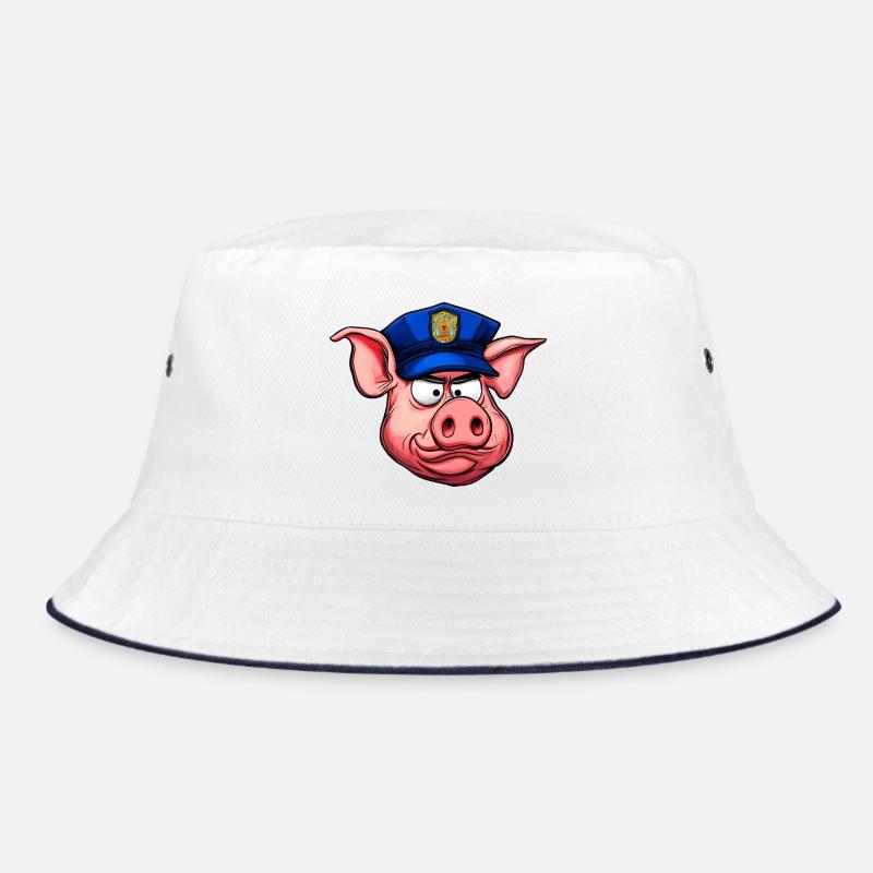 Policeman Pig Bucket Hat
