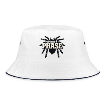 Tarantel Tarantel Halter Spinnenbesitzer - Bucket Hat - Weiß/Navy - Vorne