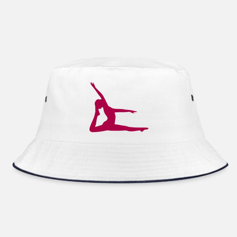 Yoga Forms Silhouettes Mindfulness Bucket Hat